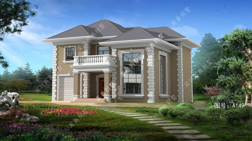 这款两层简欧别墅外观美又实用您不想建一栋吗