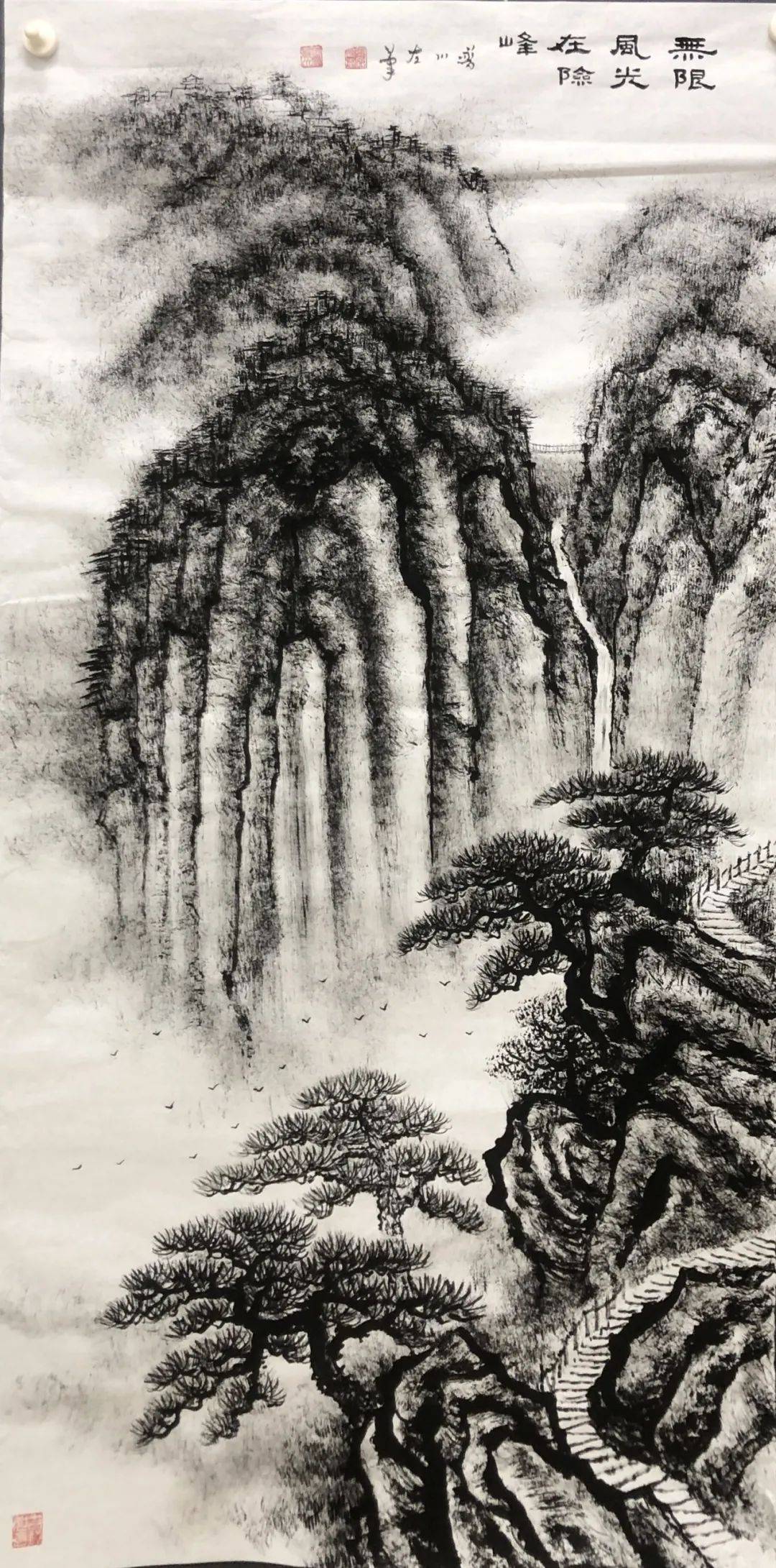 山水|山水无情画有情——法云普川焦墨山水国画展 ，快来打卡