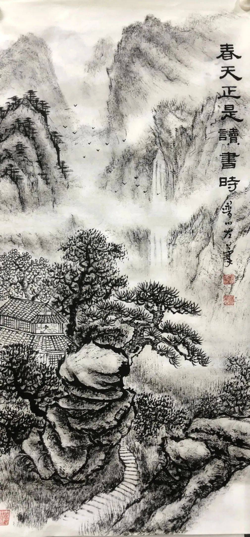 山水|山水无情画有情——法云普川焦墨山水国画展 ，快来打卡