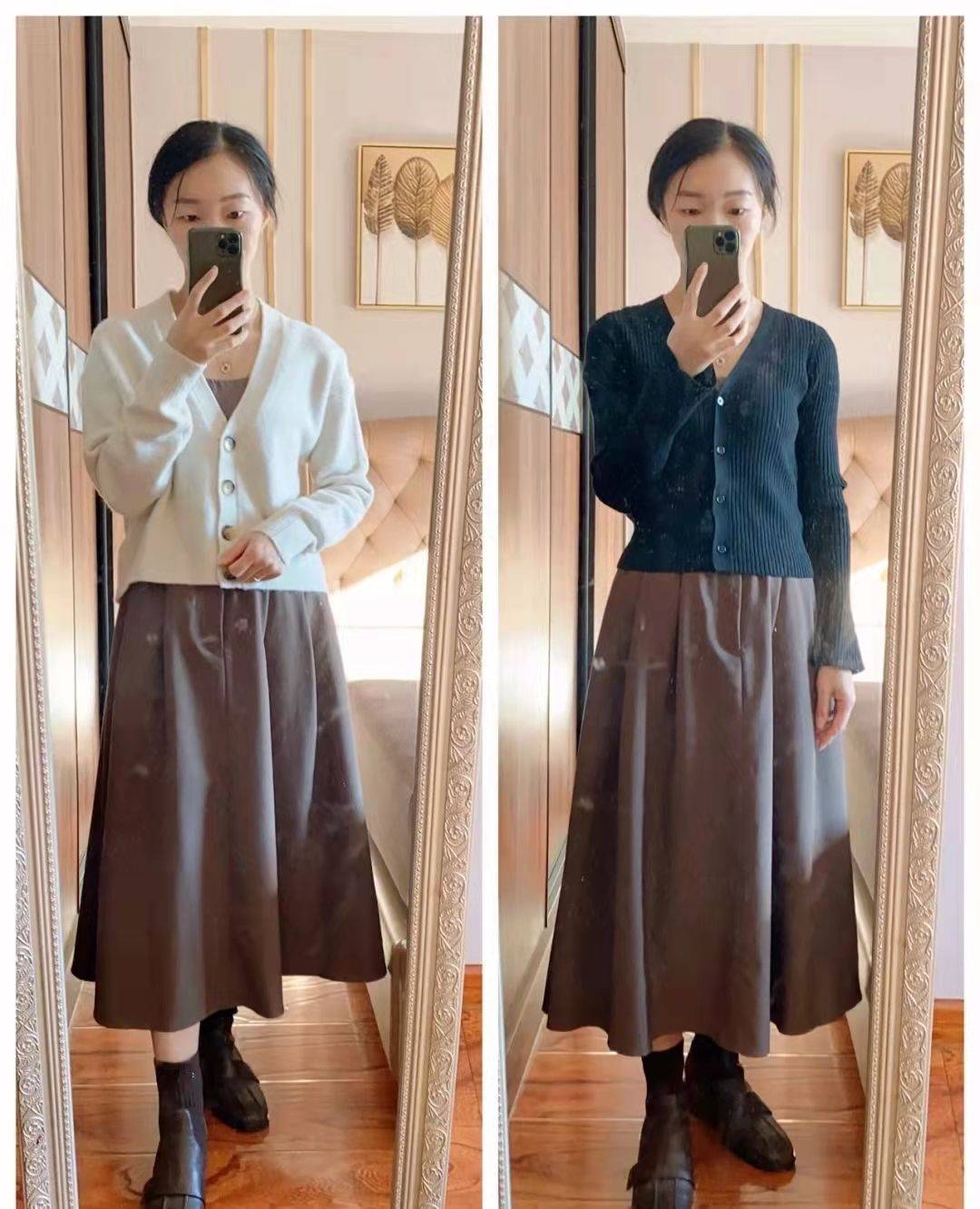 显得 冬季穿半身裙更惊艳，5种半身裙搭配方式，优雅且时髦