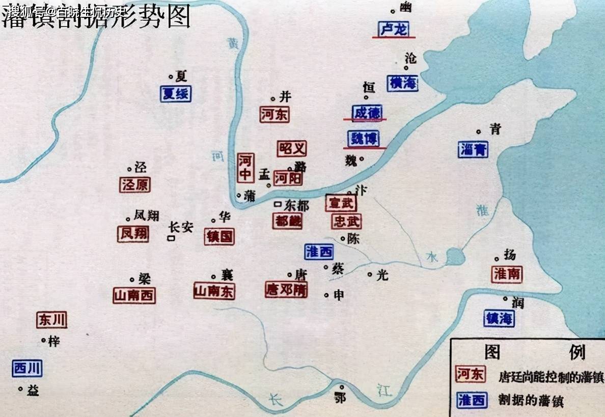 唐朝末年藩镇地图图片