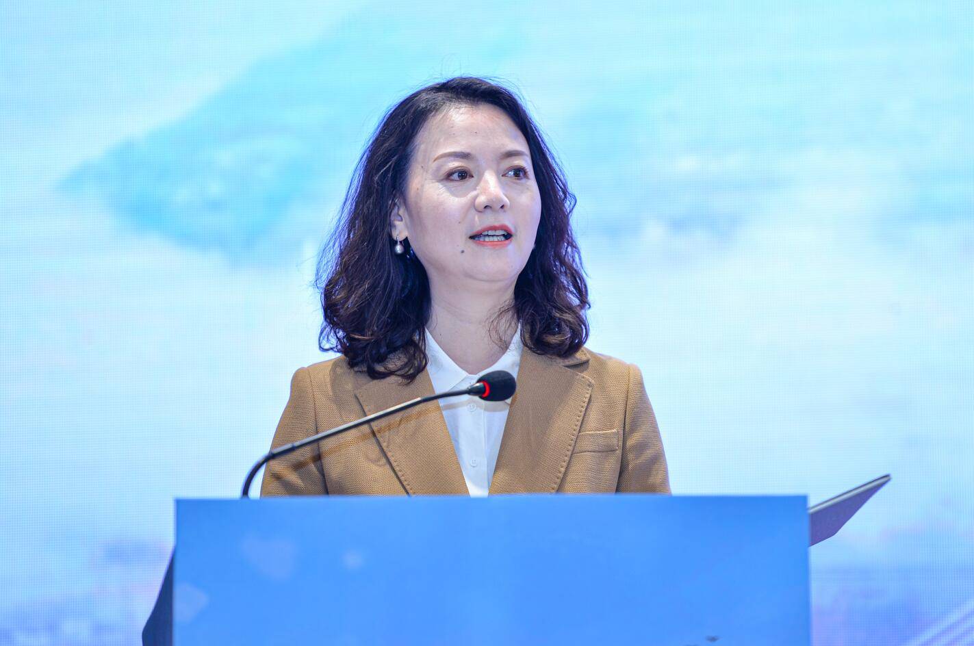中共贵州省委宣传部对外宣传处一级调研员刘敏致辞 图摄/任珍宇多彩