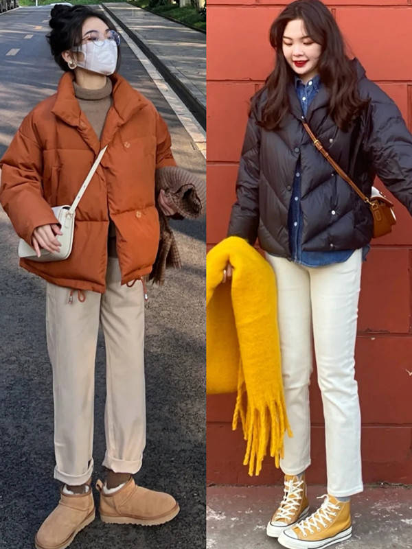 喇叭裤 女人再懒，穿羽绒服也别配打底裤，今年流行这4条裤子，更时髦