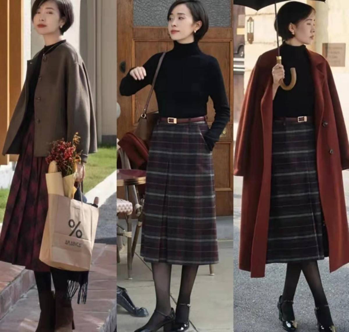 整体 “呢大衣+5类打底毛衣”,身高不足1米6的女人,冬季建议这样穿