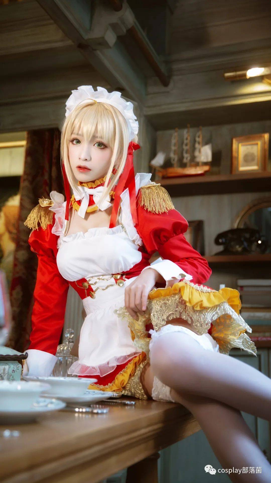 cos尼禄同人女仆cos正片流一