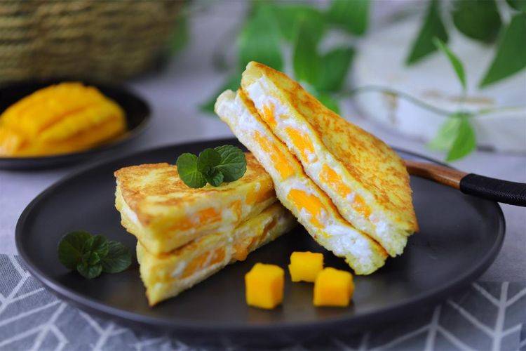 时间|低脂不怕胖,咬一口会爆浆的酸奶吐司,超级美味的营养早餐