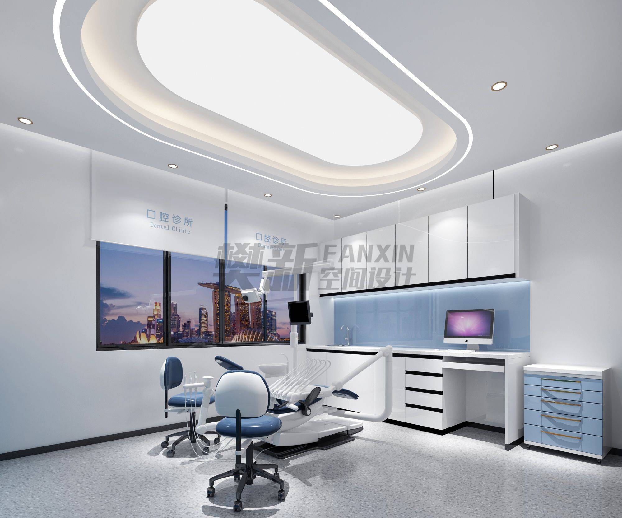 口腔诊所装修设计注意点效果图案例赏析