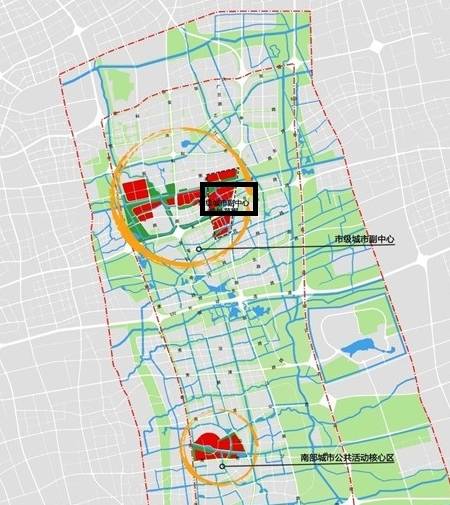 原创上海市张江高科技园区核心区效果图很震撼双塔摩天大楼