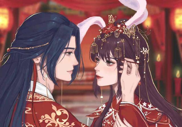 原创斗罗唐三小舞结婚照曝光一袭红色汉服唐三这个举动亮了