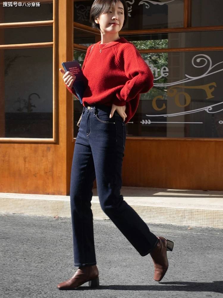 黑色 不露脚踝的冬季穿搭来喽,这些搭配简约日常又保暖,美得毫不费力