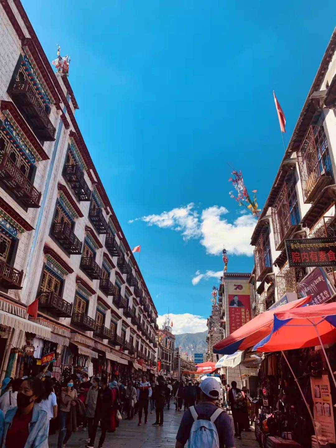 此时,拉萨才是人间理想牧人扬琴幽幽奏响了诗与远方洁白哈达迎着雪域