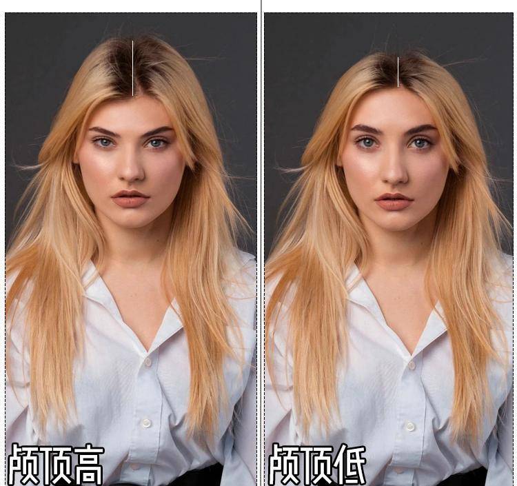 中分脸上有3个特点的女生，请放弃中分！侧分卷发更适合你