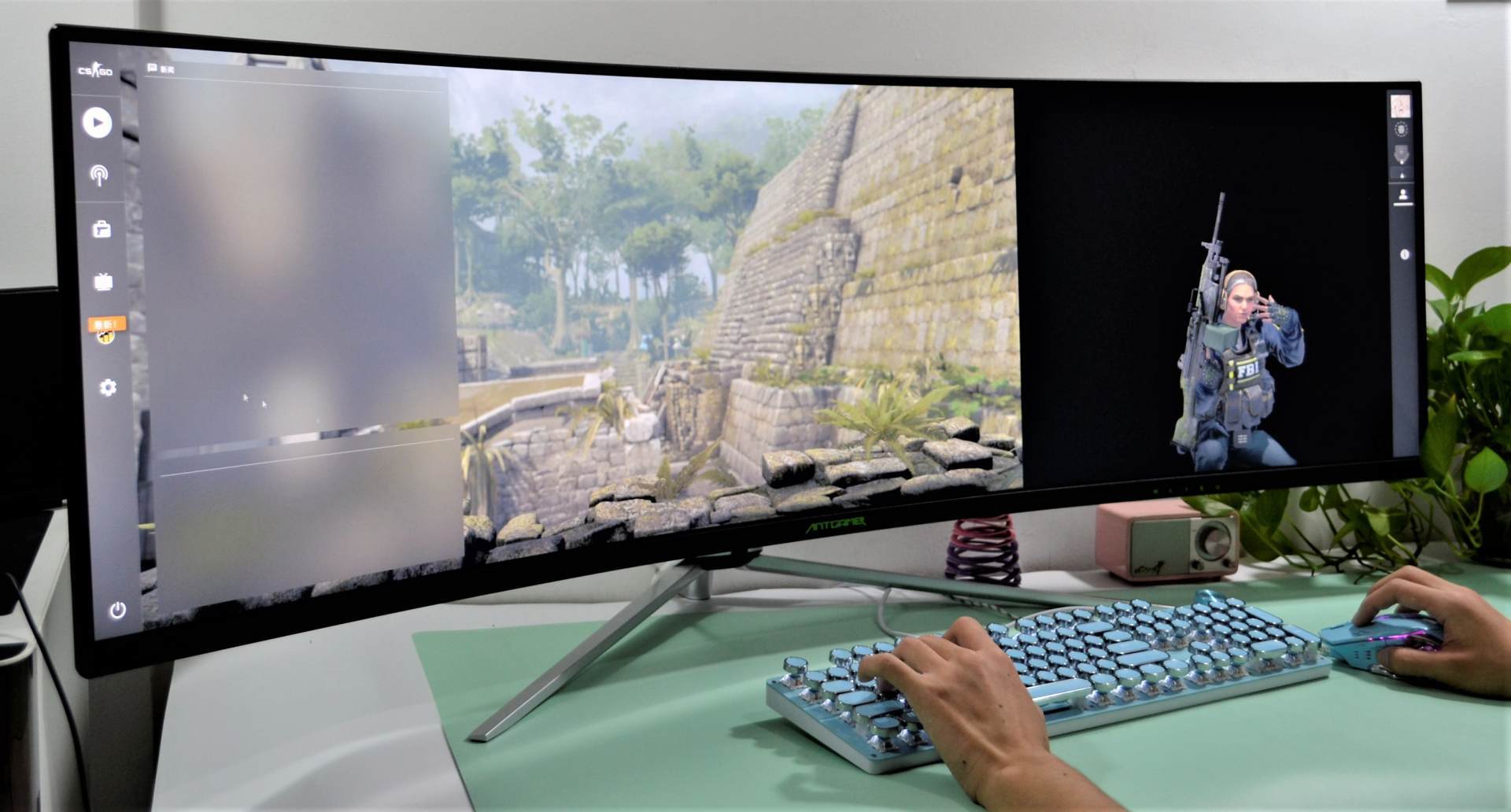 49英寸超大带鱼屏,玩游戏是怎样的体验?