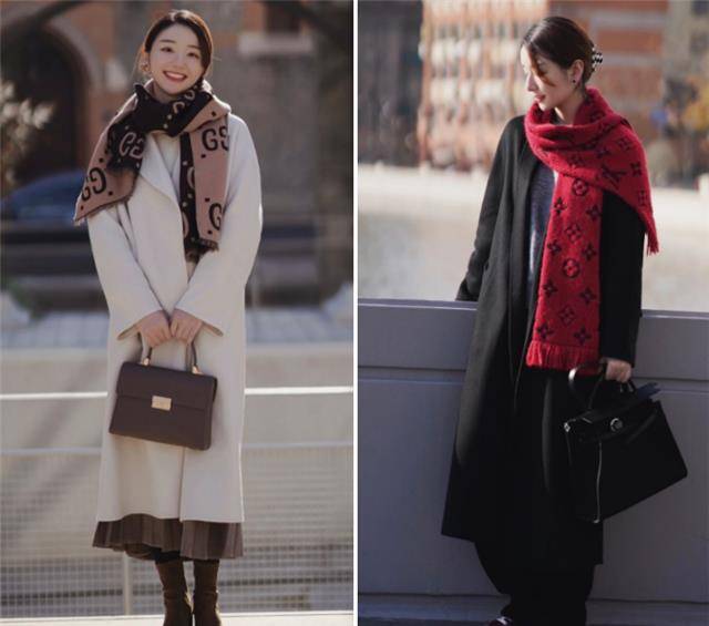 流苏 会打扮的中年女人不显老！4种围巾＋大衣的搭配法则，时髦又不老气