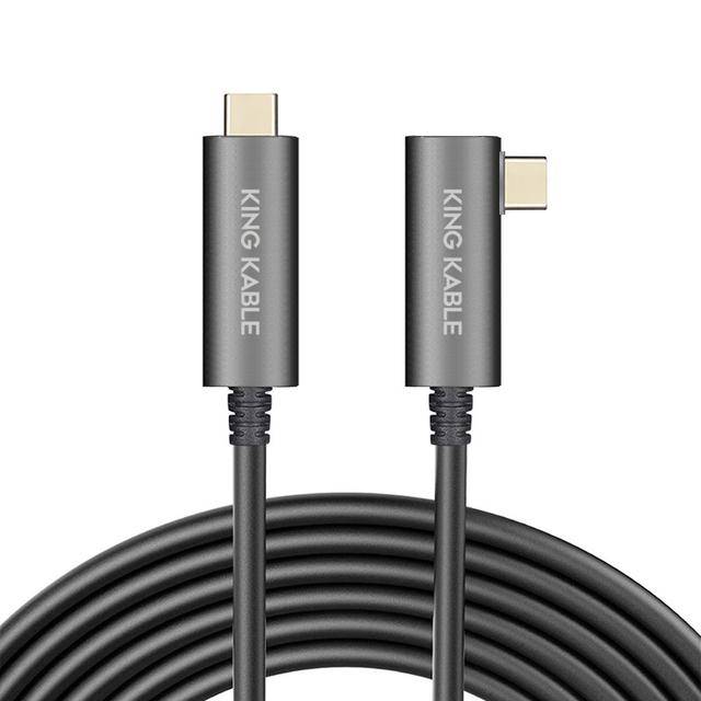 解读kingkable能传输30米长的光纤usb type c数据线 不分方向无损传输