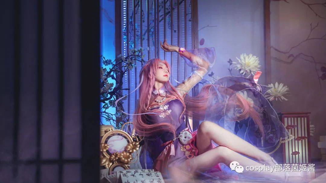 cos:王者荣耀乞巧织情王昭君cos正片@走路摇_wb_一针一线_zly