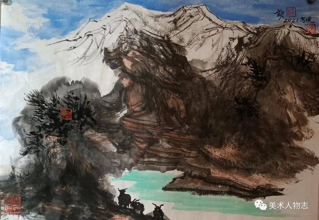 中国美术人物志严永明第七届艺术名家书画大拜年