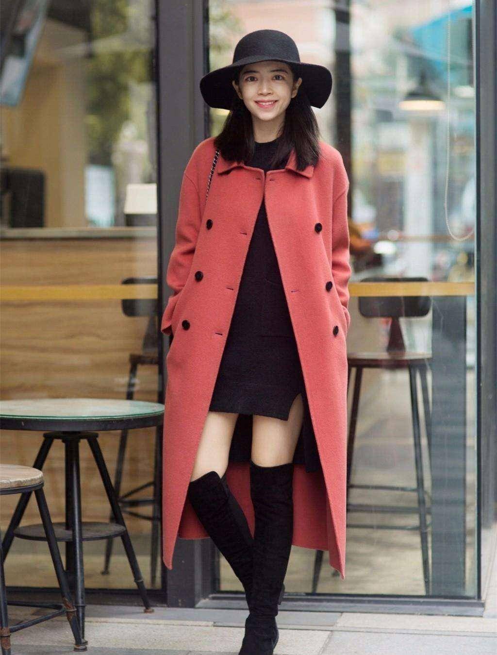 三木 过年穿大衣时，建议少配打底裤！看看三木的穿搭，你会有所启发