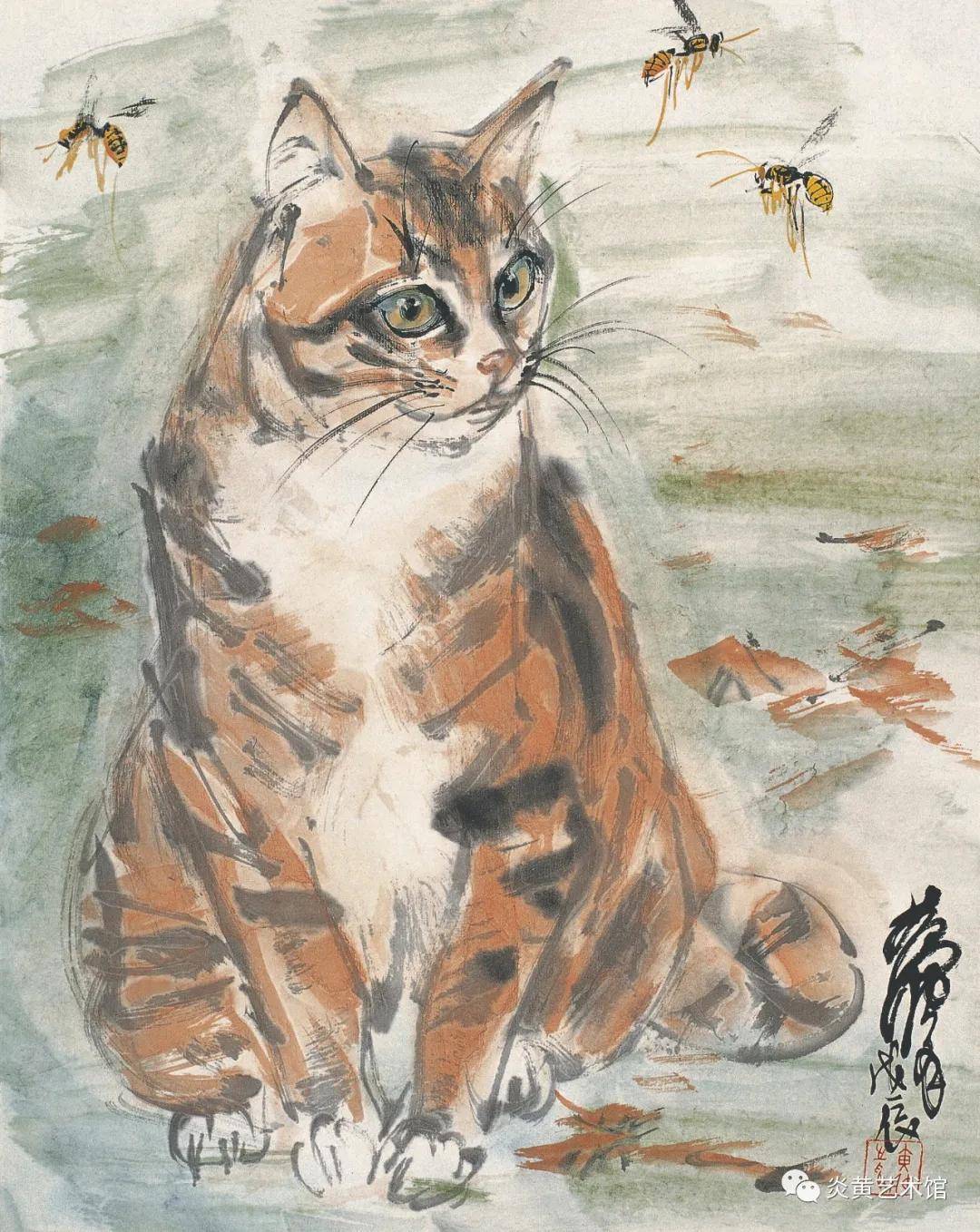 黄胄艺术精品特展系列如虎黄胄画猫贺岁展