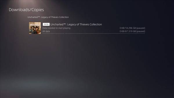 PS5版《神海：盗贼传奇合辑》预载开启 容量67.319G 