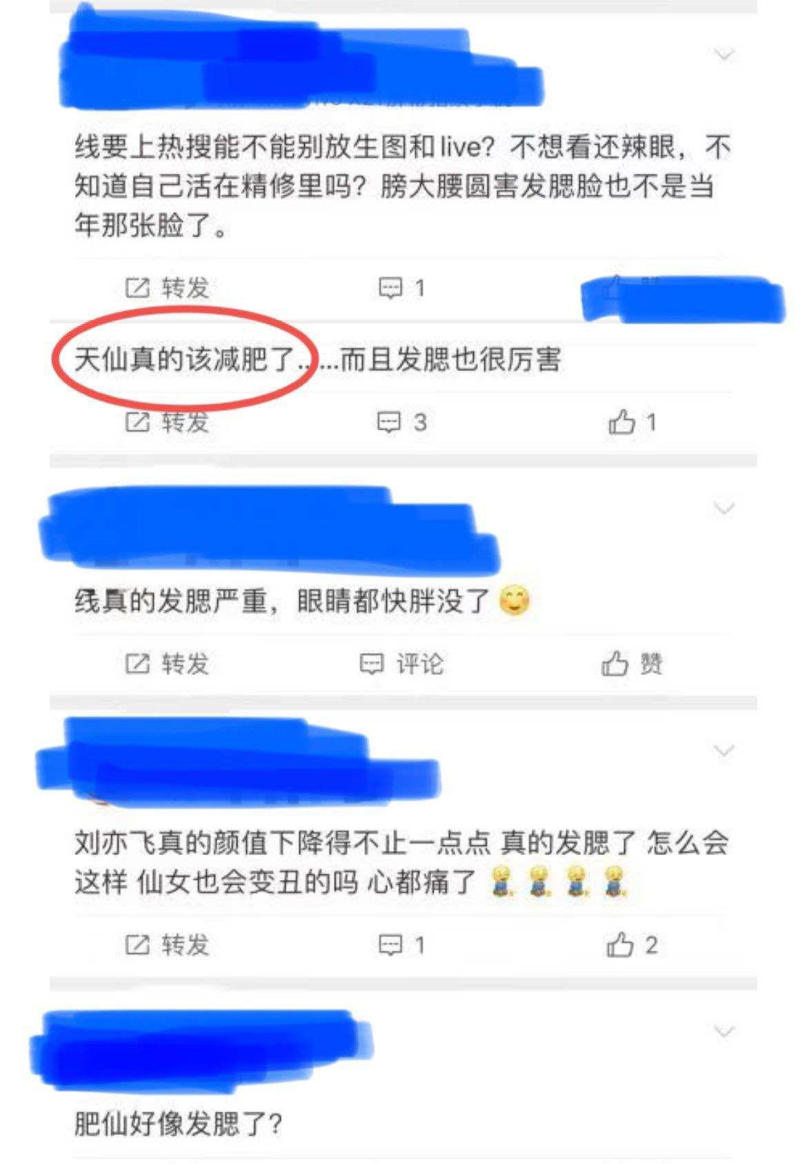 网友 刘亦菲红毯生图流出,网友直言:该减肥了!