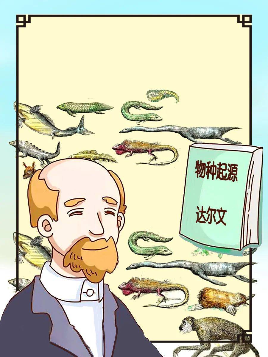 讽刺达尔文进化论漫画图片