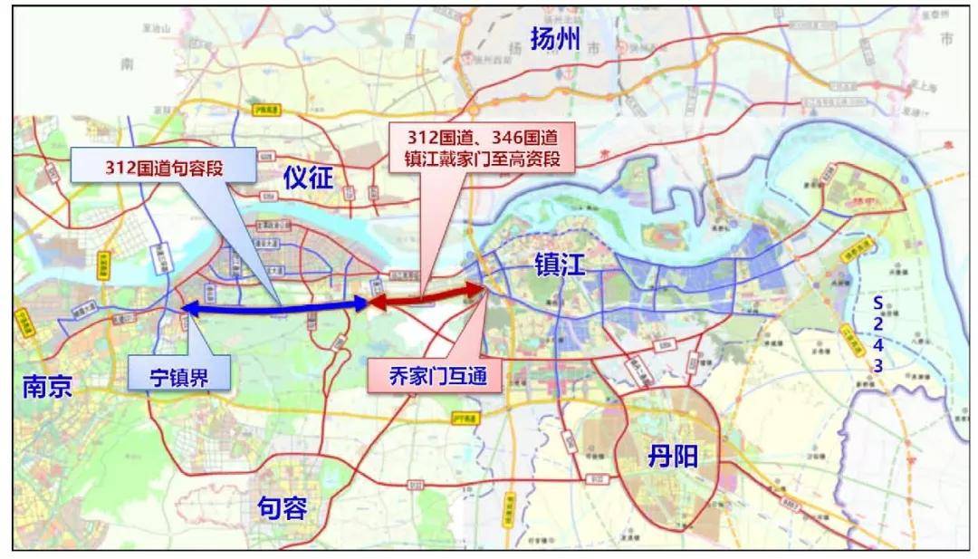 g346国道镇江线路图图片