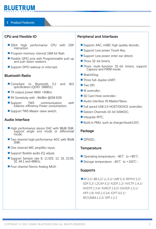 蓝讯|喜马拉雅AI真无线耳机1S拆解报告，内置中科蓝讯SoC，支持双麦ENC降噪