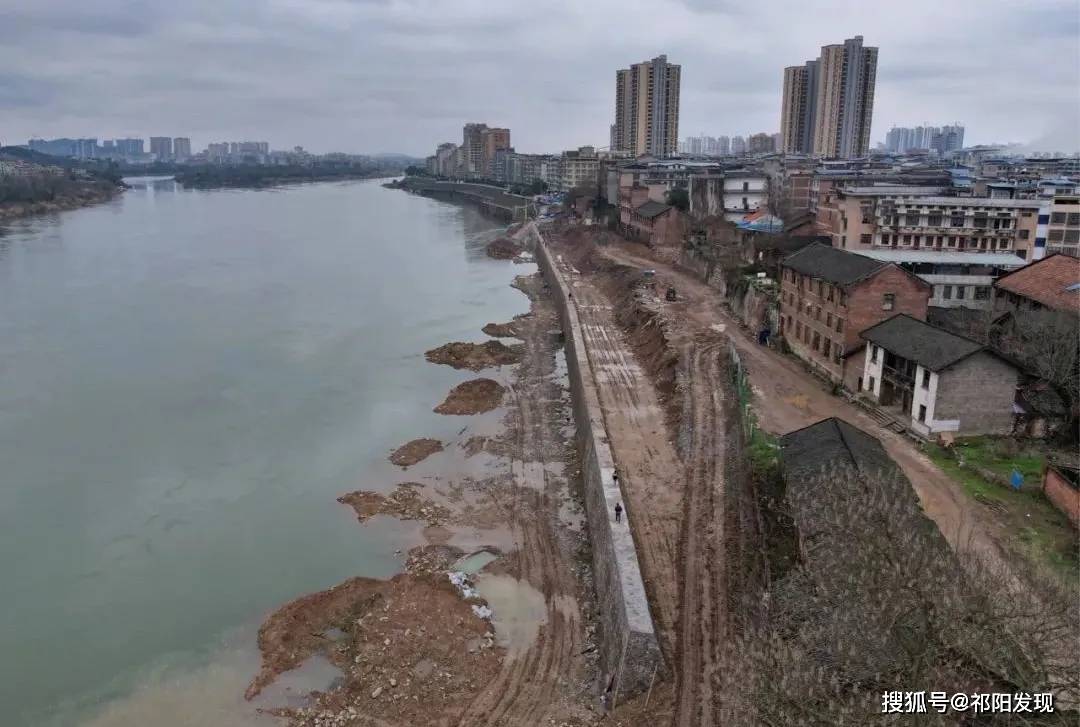 祁阳沿江大道现状，防洪堤坝完工了吗