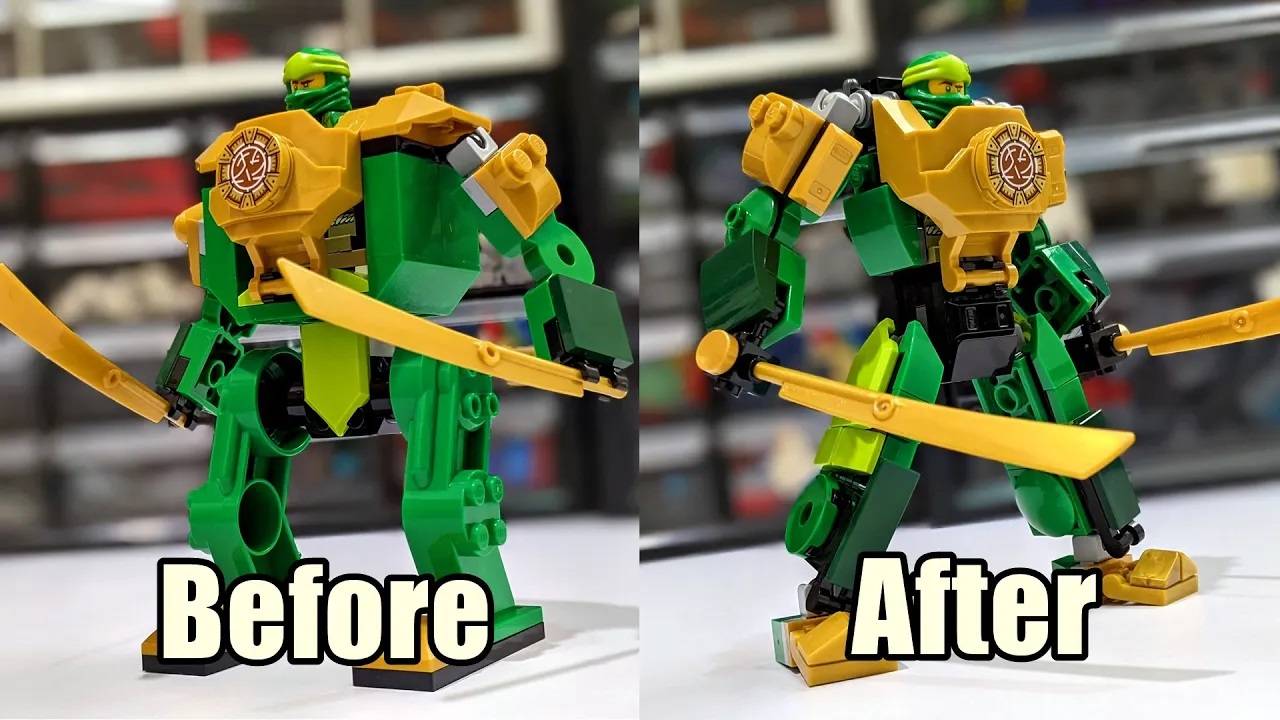 动手升级改造一下乐高幻影忍者71757劳埃德的忍者机甲