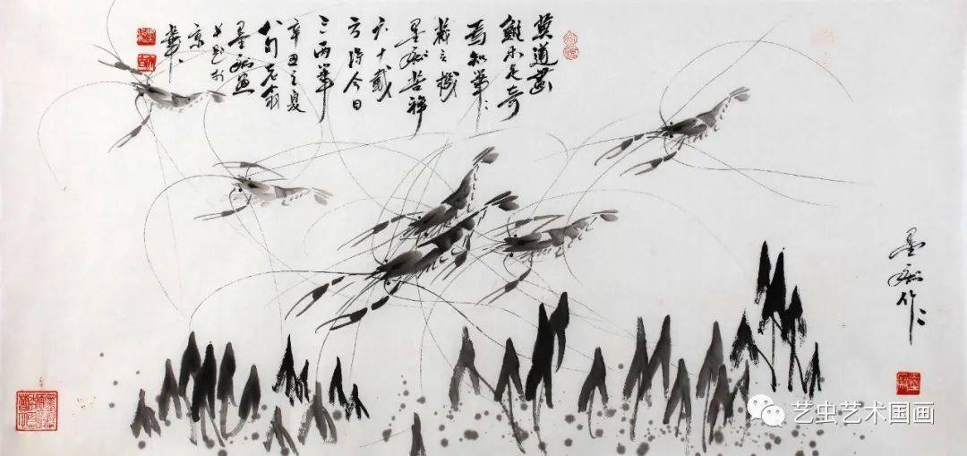 自成一派独具风格一代虾王墨痴