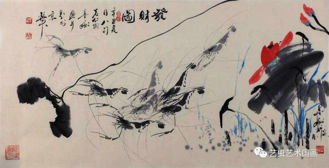 自成一派独具风格一代虾王墨痴