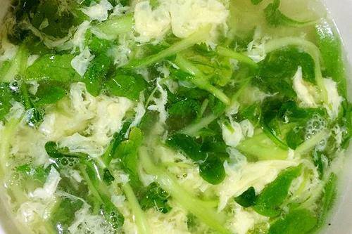 鸡毛菜蛋花汤妈妈的味道._姜丝_蛋汤_做法