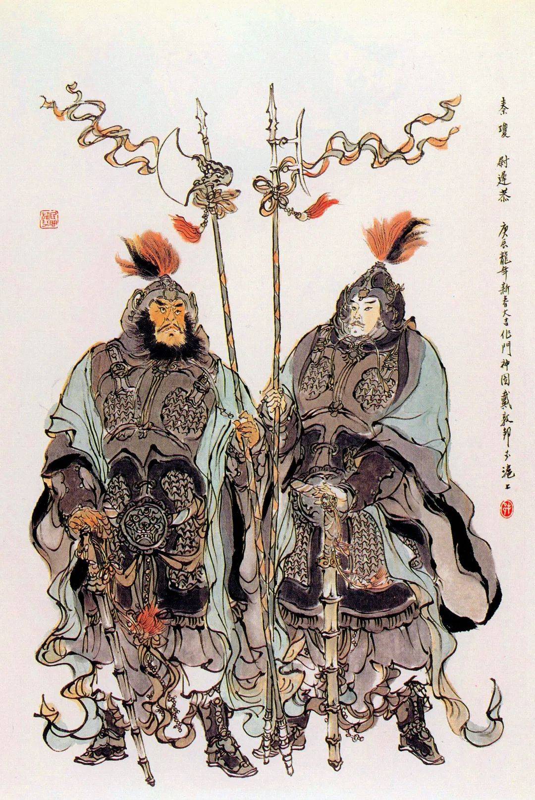 名家作品分享戴敦邦所作国画生动地传达了画中人的神情