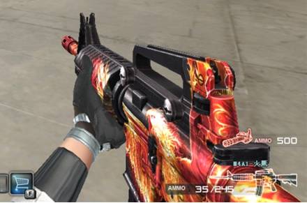 m4a1—火鹰m14ebr—蓝海也是广大玩家最为印象深刻的一把m14ebr步枪