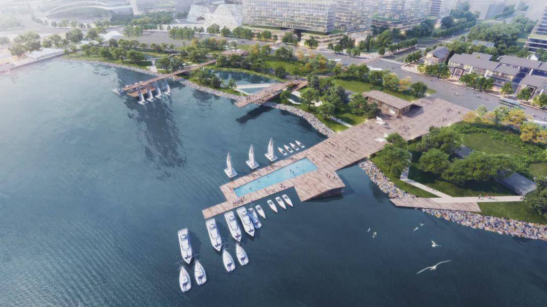 公园城市负碳新场景山水比德公布中国上合示范区如意湖景观概念规划