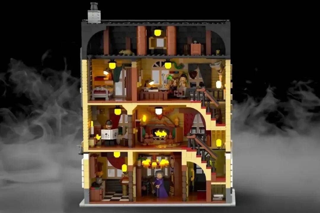 乐高ideas作品夏洛克福尔摩斯贝克街221b号获得万票支持