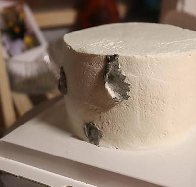 食谱|#奈特兰芝士粉挑战赛#晕染蛋糕，月球表面