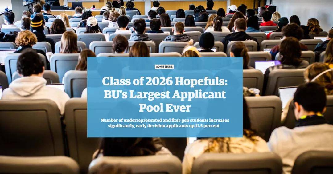 Class of 2026 Hopefuls: BU's Largest Applicant Pool Ever