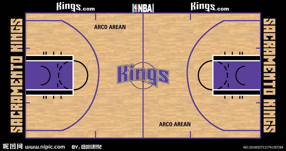 nba球队主场篮球地板彩漆的风格及实际运用1