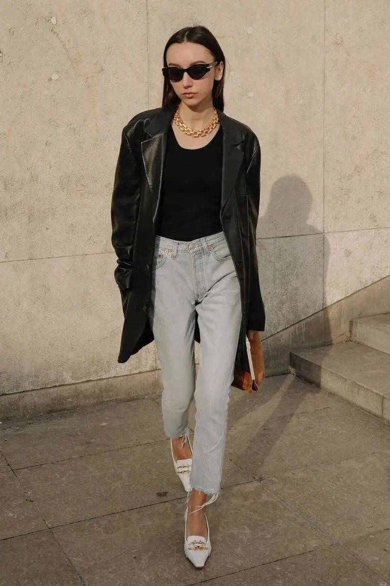 大气 大衣下岗了!开春这么穿,时髦又大气!