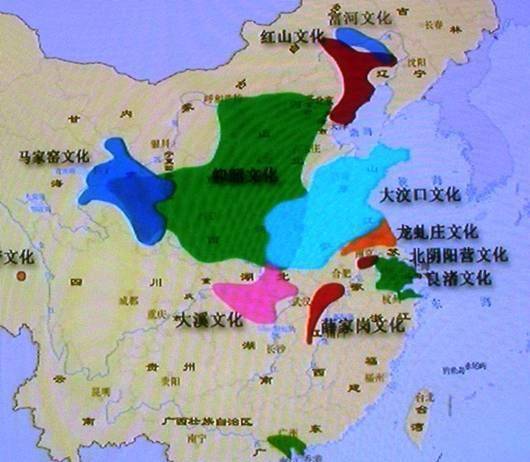 原创从地图来看中国新石器时代文化遗址的分布龙山文化曾经一统中原