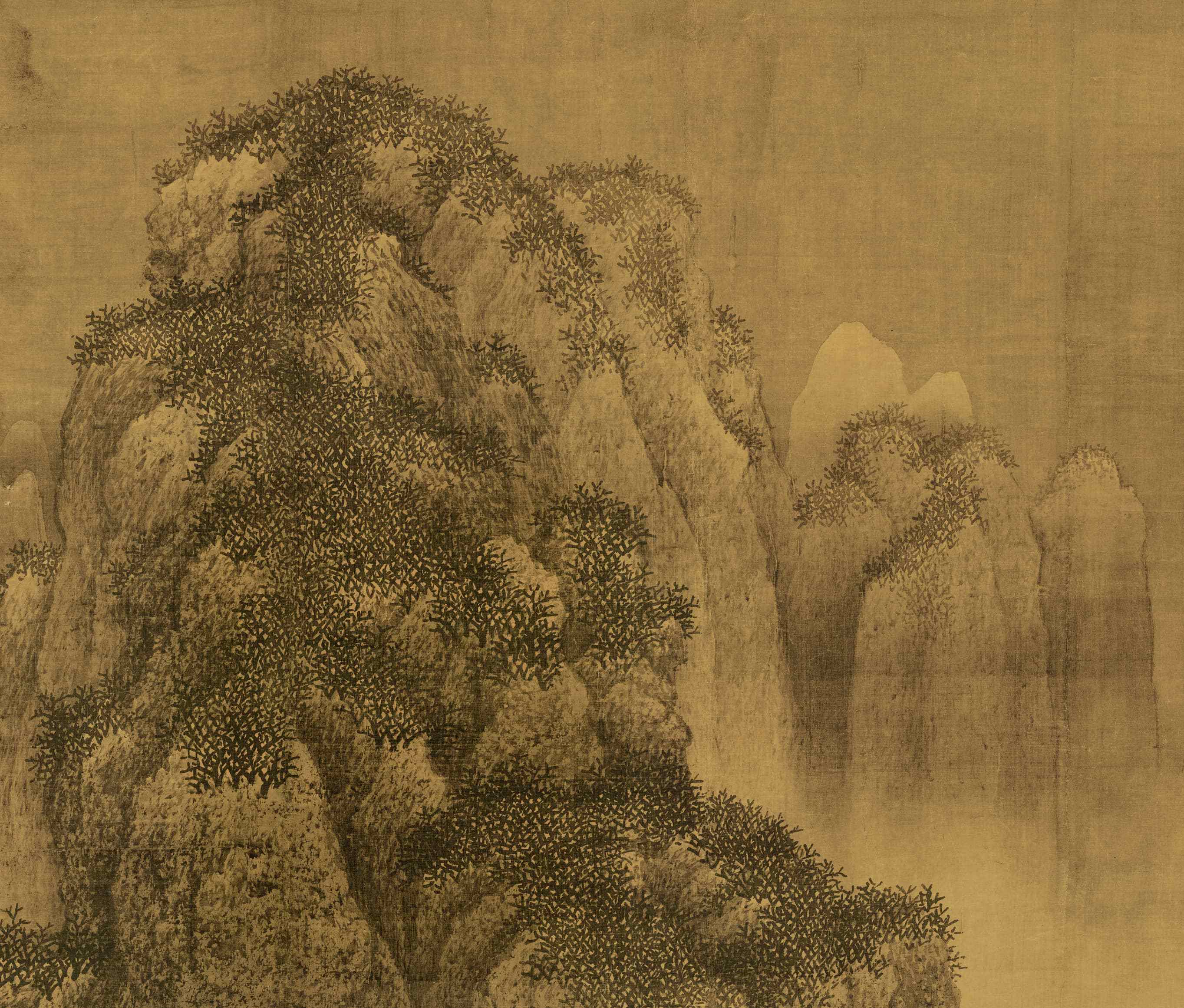 名画记范宽雪景寒林图轴一件难得的稀世墨宝