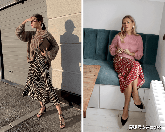 颜色 法国女人的浪漫与温暖,有一半藏在“毛衣”里,每一套都想照着穿