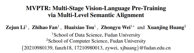 图片|Fudan DISC推出跨视觉语言模态预训练模型MVPTR（已开源）