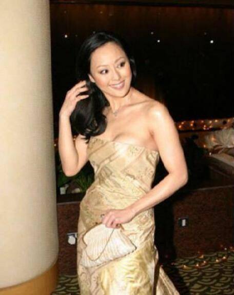 章小蕙 章小蕙身材真是藏不住,穿露肩真丝礼服显丰满,这身材60后少有