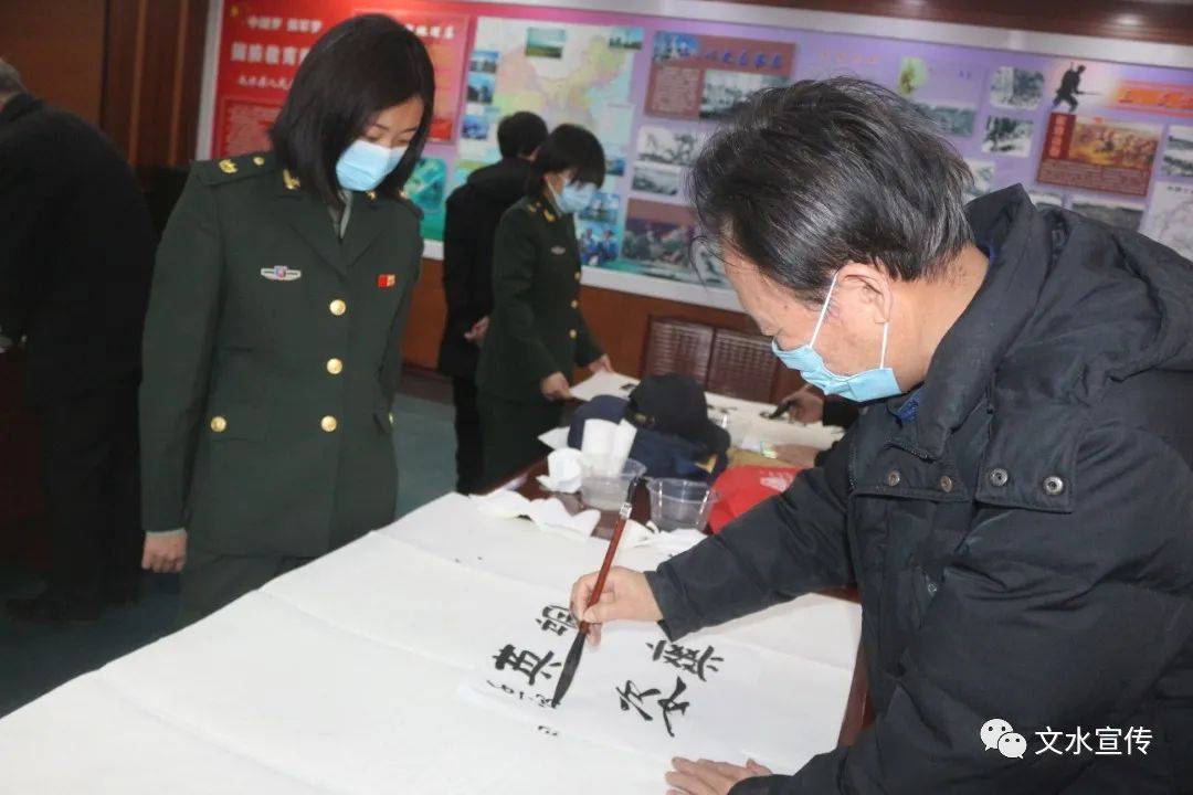 英雄|刘胡兰英雄民兵班：书法联谊庆“三八”