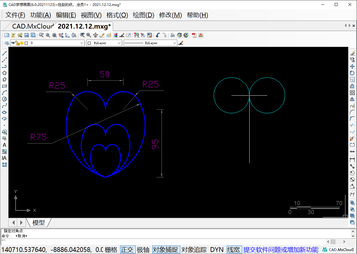 cad进阶练习题一