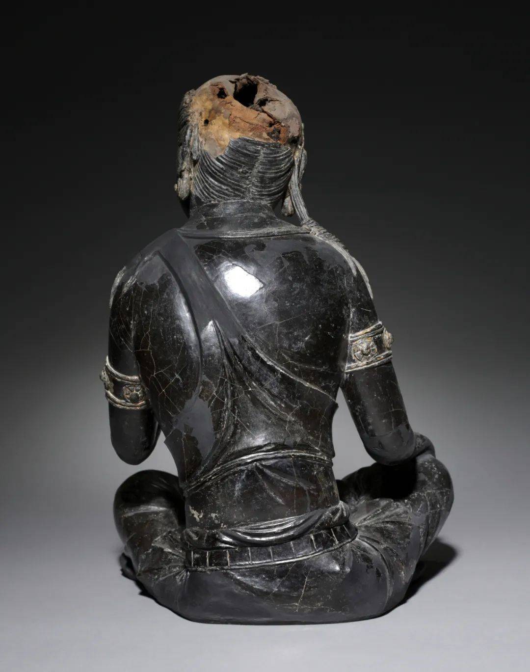 唐代 干漆夹苎菩萨坐像_造像_佛像_美国