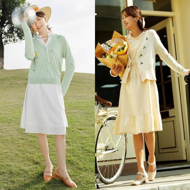 视觉 开春少不了一件“针织开衫”，掌握好它的穿搭精髓，温柔又减龄